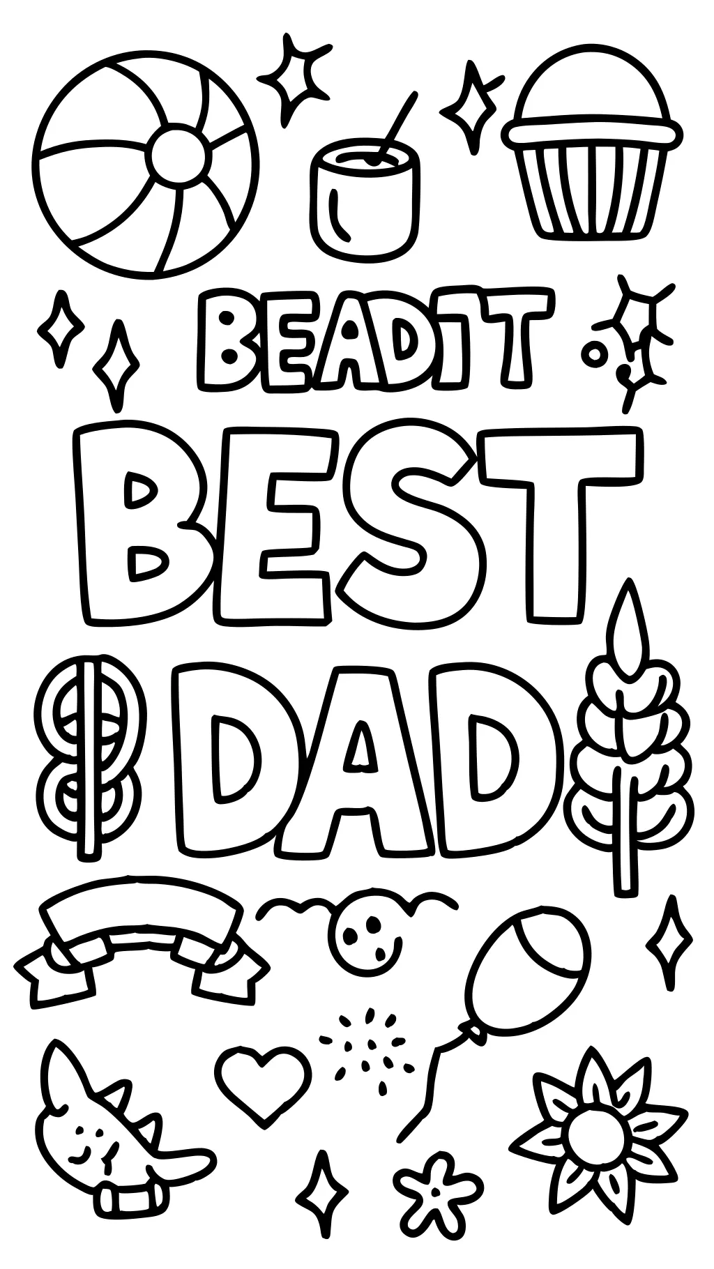 best dad coloring pages